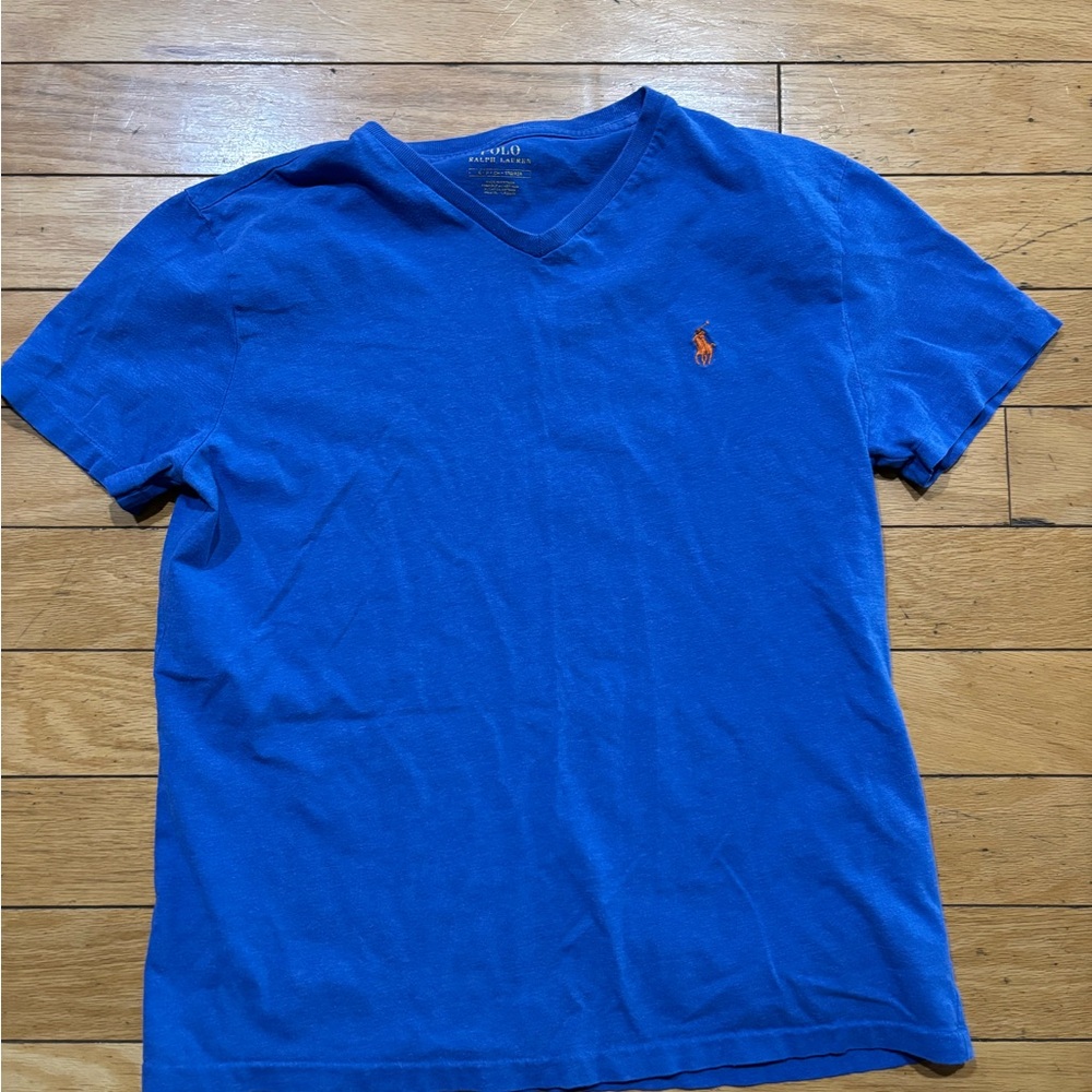 Polo by Ralph Lauren Men's Bright Blue Tee